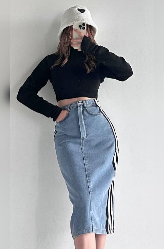 დენიმი, ჯინსი Женская джинсовая юбка 77 FASION 73911.jpg