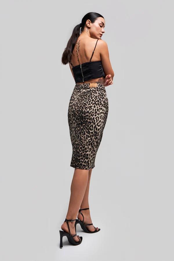 დენიმი, ჯინსი Women's Denim Skirt IT'S BASIC kadin-orginal-leopar-renk-midi-boy-arkadan-yirtmacli-etek-15978.jpg