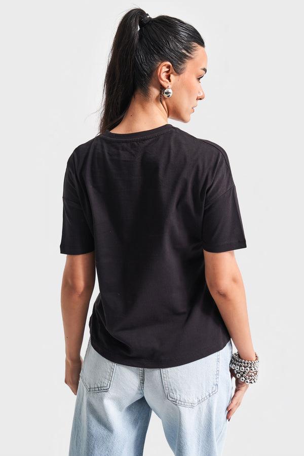 მაისური, ტოპი Women's T-Shirt IT'S BASIC 2kadin-siyah-renk-s5-bisiklet-yaka-basic-t-shirt-20275.jpg