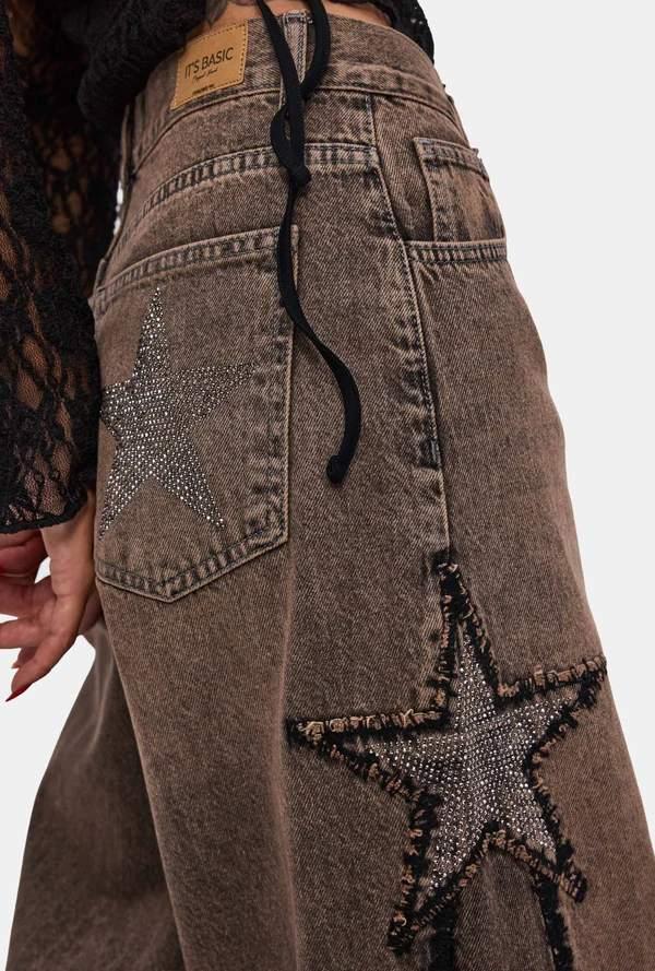 დენიმი, ჯინსი Women's Denim Jeans Palazzo Fit IT'S BASIC 3image334.jpg