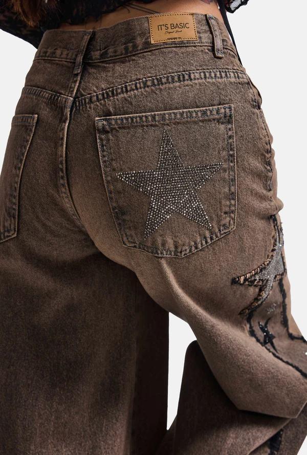 დენიმი, ჯინსი Women's Denim Jeans Palazzo Fit IT'S BASIC 5image330.jpg