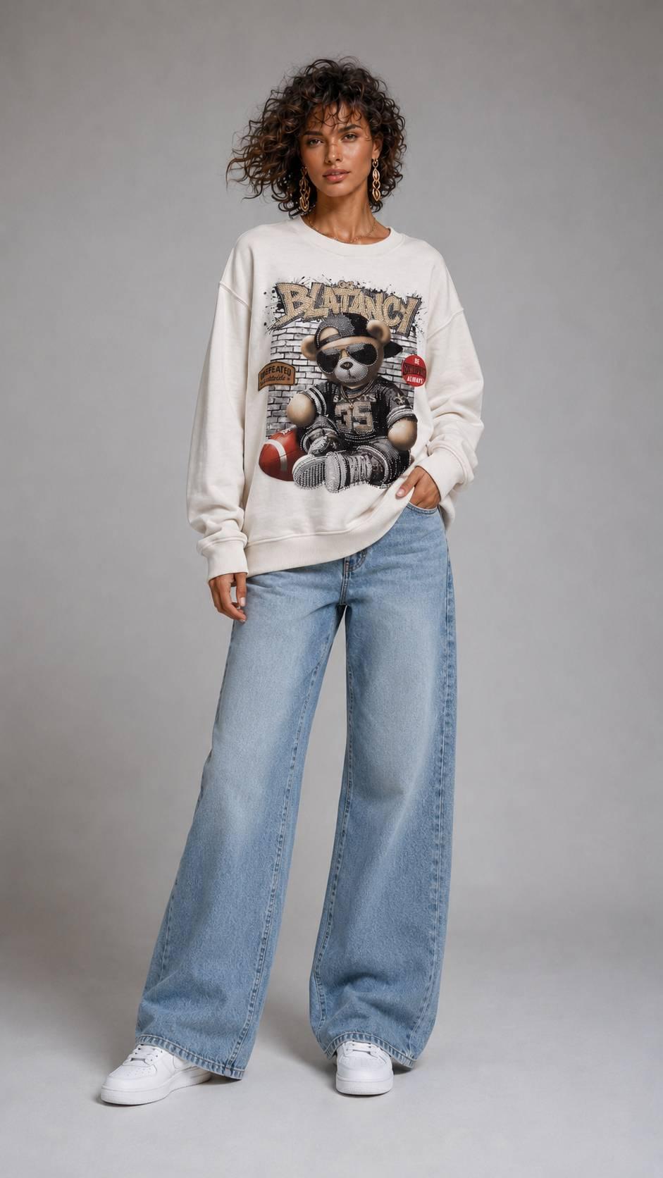 სვიტრი, სვიტშოტი Women's Sweatshirt MINT 1image393.jpg