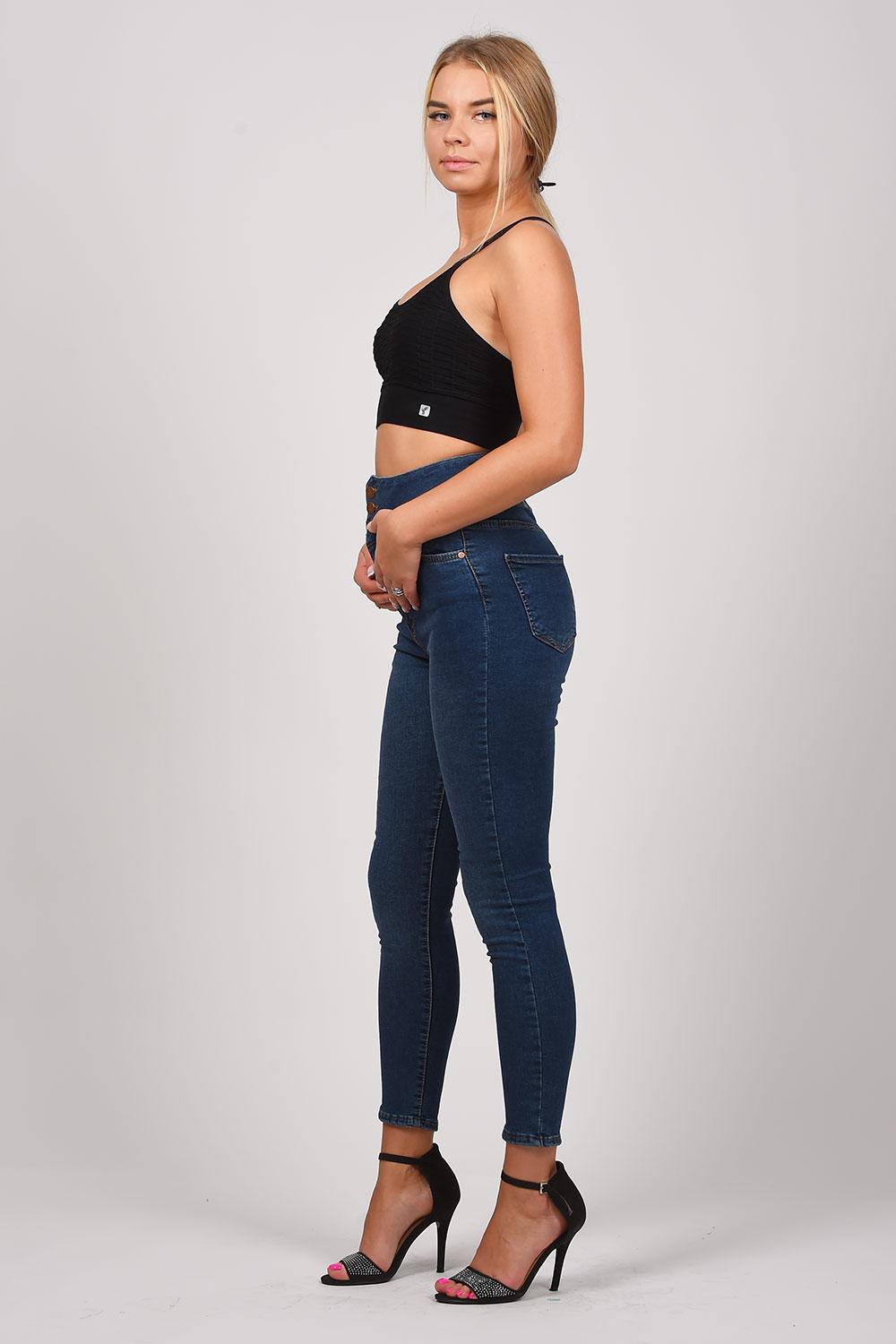 დენიმი, ჯინსი Женские джинсы FAME 4_qalis_jinsi_sharvali_women_jeans_wide_leg_женские_джинсы_8006014.jpg