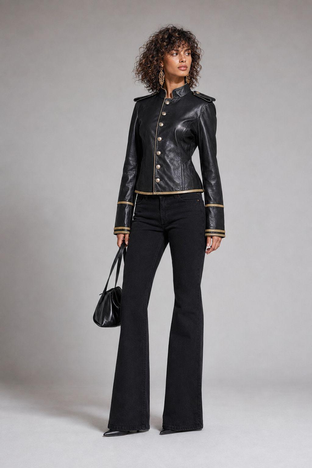 ქურთუკი, ჟილეტი Women's Jacket Leather TW3 1image120.jpg