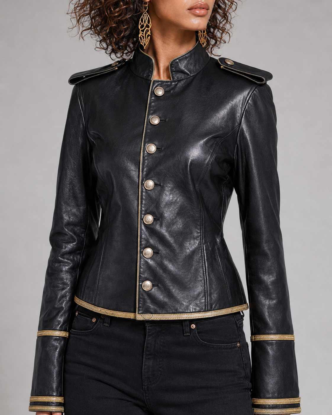 ქურთუკი, ჟილეტი Women's Jacket Leather TW3 3image118.jpg
