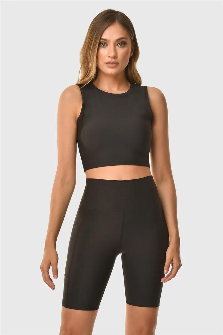 ფიტნეს ტანსაცმელი Women's Shorts  Biker Tights SUPERSTACY 1superstacy-dizustu-cepli-siyah-sport-tayt-2512.jpg