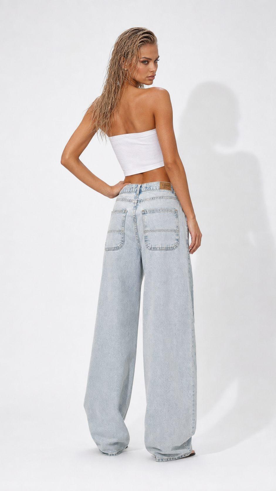 დენიმი, ჯინსი Women's Denim Destroyed Denim IT'S BASIC image068.jpg