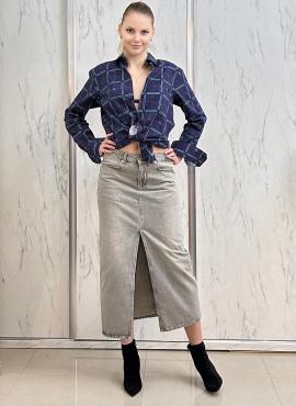 ქალის ჯინსის ქვედაკაბა GRJ