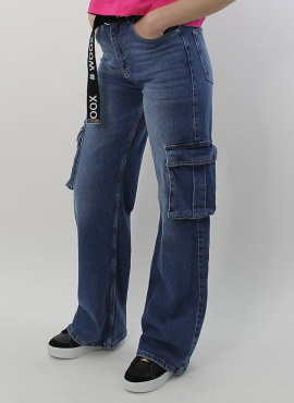 Women's Denim Jeans Wide Leg WOOX DENIM