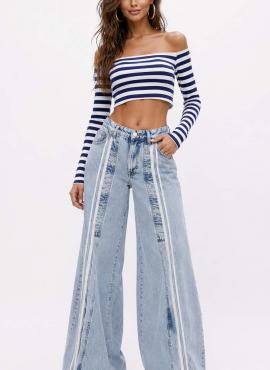 Women's Denim Jeans Palazzo Fit IT'S BASIC
