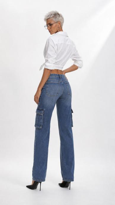 Women's Denim Jeans Wide Leg WOOX DENIM Photo 2