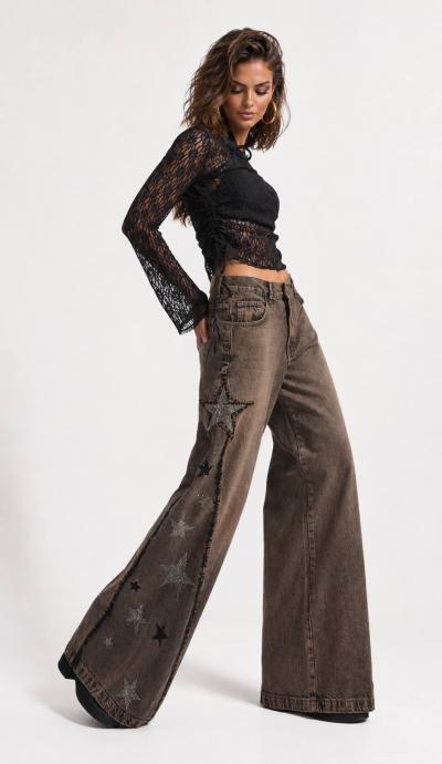 Women's Denim Jeans Palazzo Fit IT'S BASIC 1image331.jpg