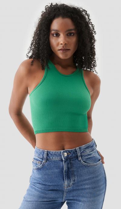 Women's Top SUPERSTACY  1polly-sleeveless-ribbed-green-top-3210-49-crop-top-superstacy-1498968-14-B.jpg
